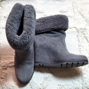 UGG Gray Suede Boots